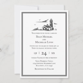 Convites Farol Náutico Tudo Em Um Casamento De Praia