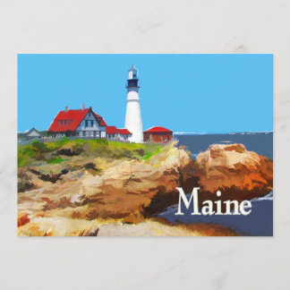 Convites Farol principal Maine de Portland