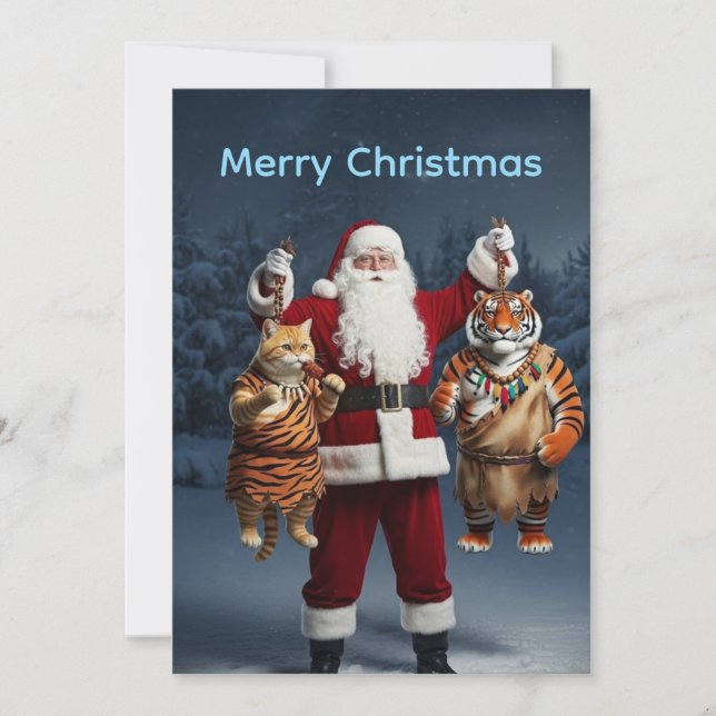 Convites Fat Tiger the Ginger Cat’s Holiday Trouble – Cat  (Frente)