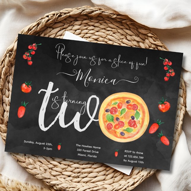 Convites Fatia de diversão, segundo aniversário (Criador carregado)