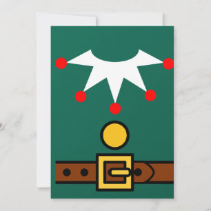 Convites Fato de Elfo de Natal para Mulheres, Crianças, Men