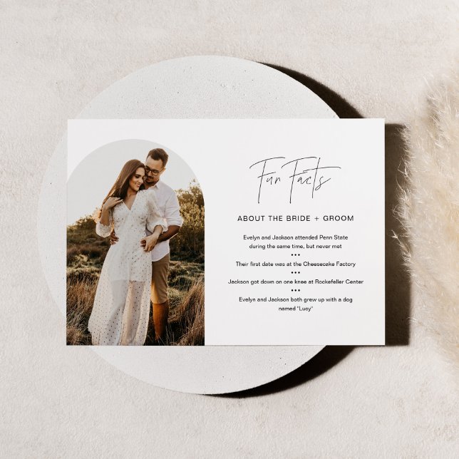 Convites Fatos divertidos HARLOW sobre a noiva e a placa de (Criador carregado)