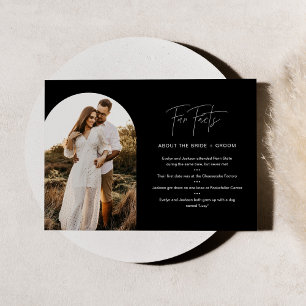 Convites Fatos divertidos HARLOW sobre a noiva e a placa de