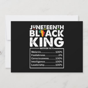 Convites Fatos Nutricionais do Rei Negro do Juneteenth Mela