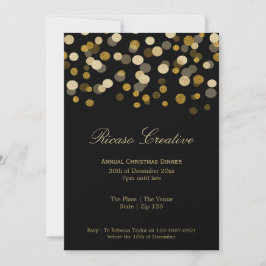 Convites Faux Dourado FEST de Natal