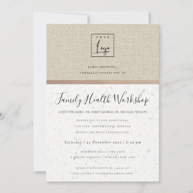 CONVITES FAUX DOURADO SEMINÁRIO CORPORATIVO GLAMOROSO EVENT (Frente)