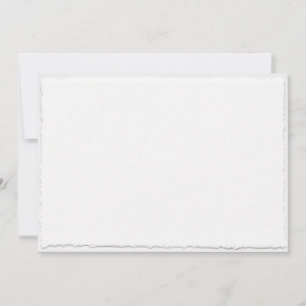 Convites Faux Torn Deckle Edge Wedation Modelo