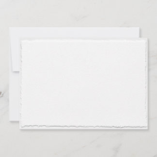 Convites Faux Torn Deckle Edge Wedation Modelo