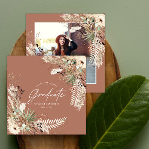 Convites Favor de formatura pam-pas eucalipto foto elegante