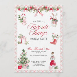 Convites Favorite Things Festive Party Invitation