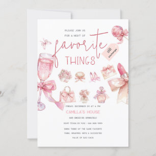 Convites Favoritos Festa de Coisas Favoritas de Férias