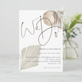 Convites Fazemos Casamento De Boho Pampas Grass