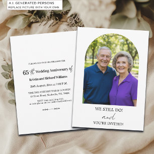 Convites Fazemos Foto de Aniversário de Casamento de 65 ano