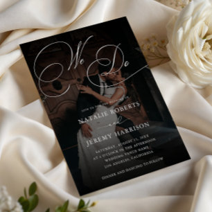 Convites Fazemos Script De Casamento De Código QR De Foto E