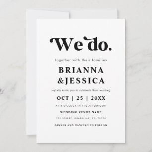 Convites Fazemos Tipografia de Script Retro e Monograma de