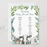 Fazenda Animal Greenery Boy Baby Animal Name Games