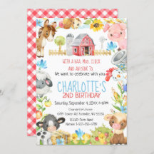 Fazenda Barnyard Animal Birthday