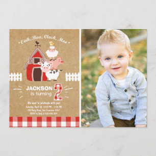 Convites Fazenda Convida o velho McDonald Country