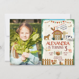 Convites Fazenda Crianças de aniversário em casa Foto