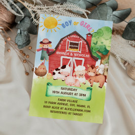 Convites Fazenda de casqueiro de animais revela