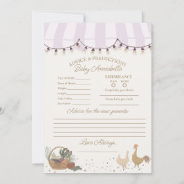 Convites Fazenda de mercado para agricultores cor-de-rosa,