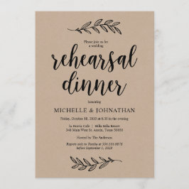 Convites Fazenda russa Brown Kraft, Janto de ensaio