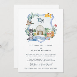 Convites Fazenda Rustic Country | Barn Wedding Crest