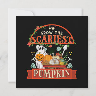 Convites Fazendeiro de Abóbora Halloween
