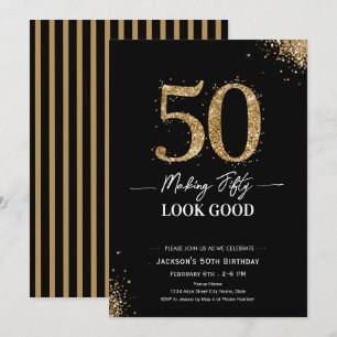 Convites Fazendo 50 Parecer Bom Aniversário