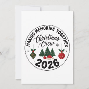 Convites Fazendo Memórias Juntos Equipe de Natal 2026 Xmas
