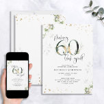Convites Fazer 60 - Parece um bom aniversário botânico Dour<br><div class="desc">Fazer sessenta anos é uma conquista incrível e merece ser celebrada em estilo! O Fazer 60 Pareces Bom Convite Botânico de Aniversário é a maneira perfeita de fazer exatamente isso. Este elegante e moderno convite apresenta um belo design botânico verde de aquarela com fendas de folha de ouro que acrescentam...</div>