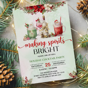 Convites Fazer de coquetel de Natal Spira Brilho