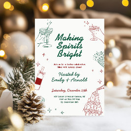 Convites Fazer Spira Feriado Brilhante Festa Cocktail