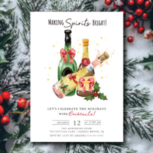 Convites Fazer Spira Feriado Brilhante Festa Cocktail