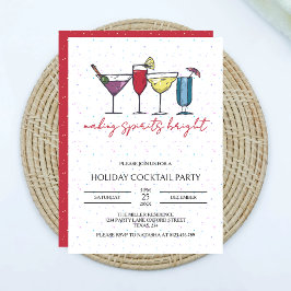 Convites Fazer Spira Feriado Brilhante Festa Cocktail