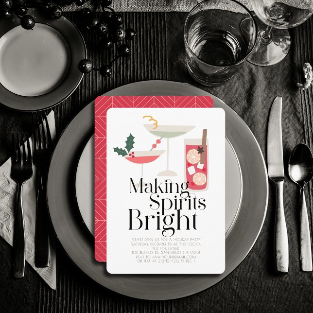 Convites Fazer Spirits Brilhante Festa de Natal (Criador carregado)