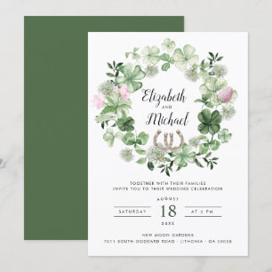 Convites Fecho de vegetação botânica   Ferradura