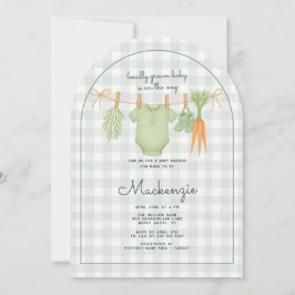 Convites Fecho do Chá de fraldas de linha fechada crescido 