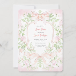 Convites Fecho doce com Chá de panela de Arcos cor-de-rosa 