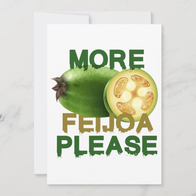 CONVITES FEIJOA FRUIT ! CUTE GIFT FOR RARELY FRUIT LOVERS E (Frente)
