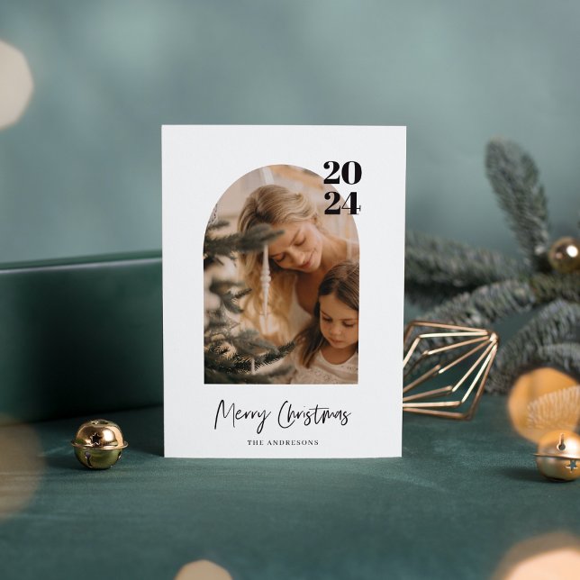 Convites Feira de Fotografias Mínima Moderna Feliz Natal (Criador carregado)