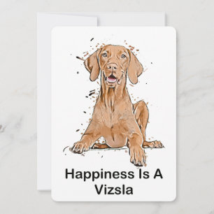 Convites Felicidade É Um Vizsla