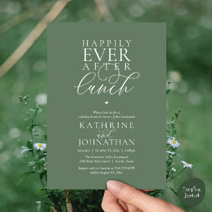 Convites Felicidade Eterna Após Almoço Casamento Clássico F