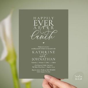 Convites Felicidade Eterna Após Almoço Casamento Clássico F