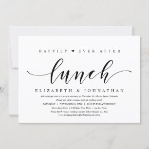 Convites Felicidade Eterna Após o Almoço, Casamento às Pres