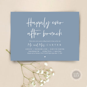 Convites Felicidade eterna após o brunch, Moderno pós-casam