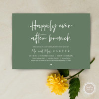 Felicidade eterna após o brunch, Pós-casamento mod