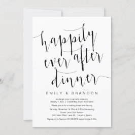 Convites Felicidade Eterna Após o Jantar, Casamento às Escu