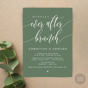 Convites Felicidade Eterna Brunch de Casamento Clandestino,