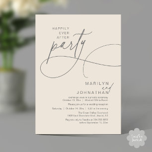Convites Felicidade Eterna Depois de um Casamento Moderno e